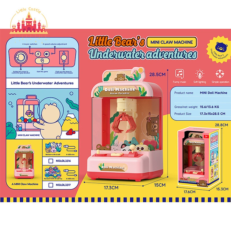 Hot Selling Interactive Game Mini Plastic Claw Machine Toy For Kids SL06C016